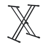 Gator Frameworks Deluxe Double "X" Style Keyboard Stand; GFW-KEY-2000X