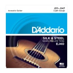 D'Addario EJ40 Silk & Steel Light Acoustic Guitar String Set