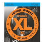 D'Addario EXL160S XL 50-105 Short Scale 4-String Bass Strings