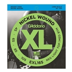 D'Addario EXL165 XL 45-105 Long Scale 4-String Electric Bass String Set