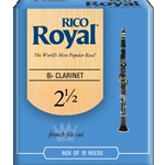 Rico Royal RCB1025 Bb Clarinet #21/2 Reeds Box of 10