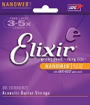 Elixir 11027 Custom Light 80/20 Bronze with NANOWEB Coating Acoustic Guitar String Set