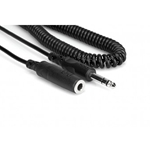 Hosa HPE325C Coiled Headphone Extension Cable
