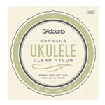 D'Addrio EJ65S Soprano Ukulele String Set Clear Nylon