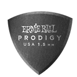 Ernie Ball 1.5mm Black Shield Prodigy Picks 6-pack