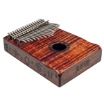 Mahalo 17 Tine Flame Koa Kalimba