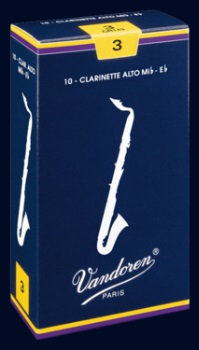Vandoren Traditional Alto Clarinet Reeds; 10 Box