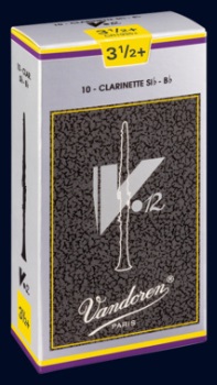 Vandoren V.12 Bb Clarinet Reeds; 10 Box