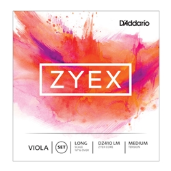 D'Addario DZ410LM Zyex Viola String Set, Long Scale, Medium Tension