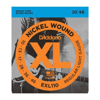 D'Addario EXL110-3D 3-Pack Nickel Wound Regular Light Electric Guitar String Set