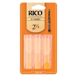 Rico RCA0325 Bb Clarinet Reeds #2.5 -3 Pack-