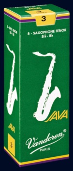Vandoren Java Tenor Saxophone Reeds; 5 Box