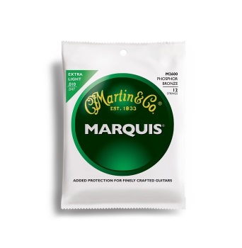 Martin Marquis 92/8 Phosphor Bronze Extra Light 12-String Acoustic Guitar String Set