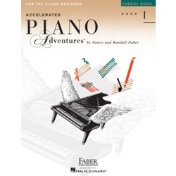 Faber Accelerated Piano Adventures For The Older Beginner Theory Book Level 1; FF1206