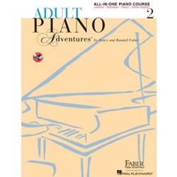 Faber Adult Piano Adventures All-In-One Lesson Book 2; FF1334
