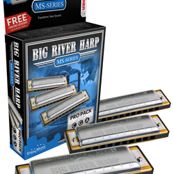 Hohner Big River MS Pro Harmonica Pack