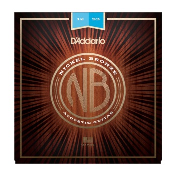 D'Addario NB1253 Nickel Bronze Light Acoustic Guitar String Set
