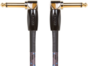 Boss BIC-1AA 1 foot Instrument Cable; Angled to Angled Plug