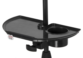 Gator Mic Stand Accessory Tray with Drink Holder; GFW-MICACCTRAY