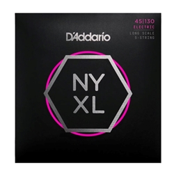 D'Addario NYXL45130 5-String Regular Light Guage Bass Guitar String Set