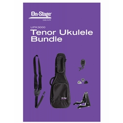 On Stage Tenor Ukulele Bag & Accessory Bundle; UPK3000