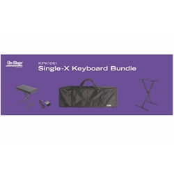 On Stage 61 Key Keyboard Bag & Accessory Bundle; KPK1061