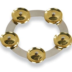 Latin Percussion Tambo-Ring Stainless Steel w/Brass Jingles; LP3806SBS