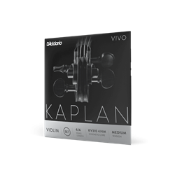 D'Addario Kaplan Vivo Violin String Set, 4/4 Scale, Medium Tension