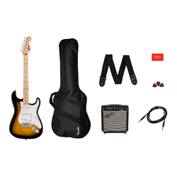 Squier Sonic Stratocaster Guitar and Amplifer Package