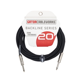 Gator CableWorks Backline 20-foot Instrument Cable